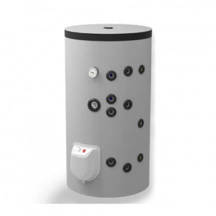 Комбинированный напольный водонагреватель 150л, с двумя теплообменниками, эмалированный