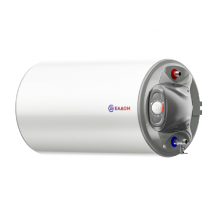 Водонагреватель 50 л, 2 kW, горизонтальный, эмалированный, выводы справа